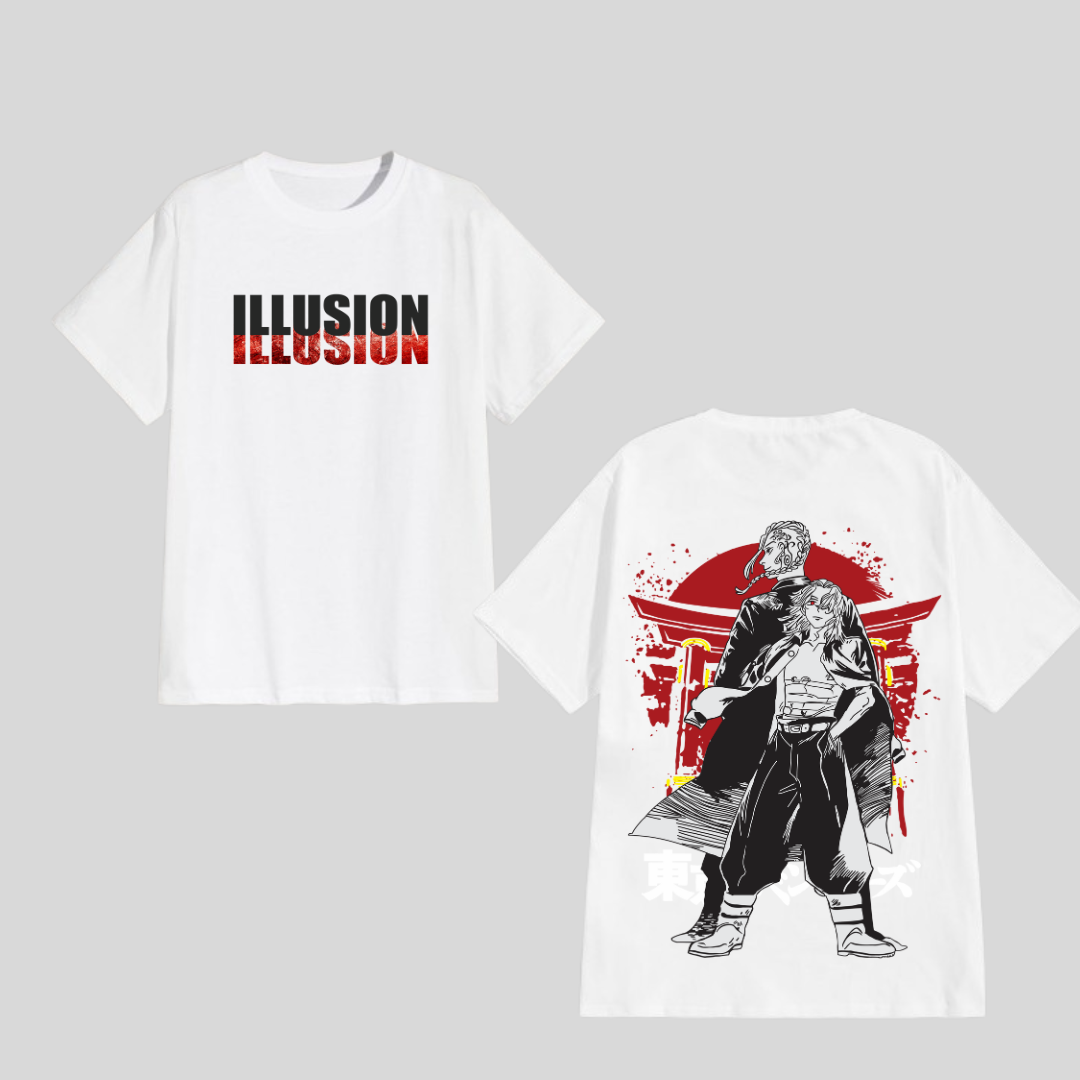 Drip Illusion Oversize T-Shirt