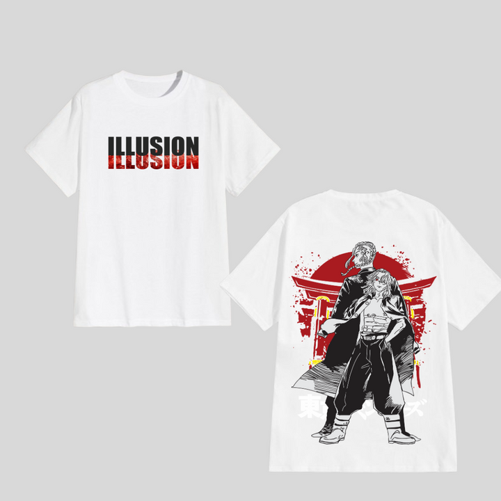 Drip Illusion Oversize T-Shirt